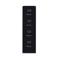 4 Drawer Vertical Letter File Cabinet in Black I689170
