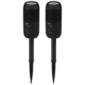 Black Waterproof Indoor and Outdoor Speakers, 2 Count F9329