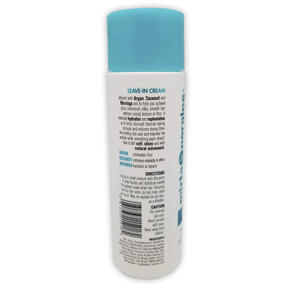Argan, Coconut & Moringa Oils Shampoo + Conditioner + Leave-in Cream Set U29376