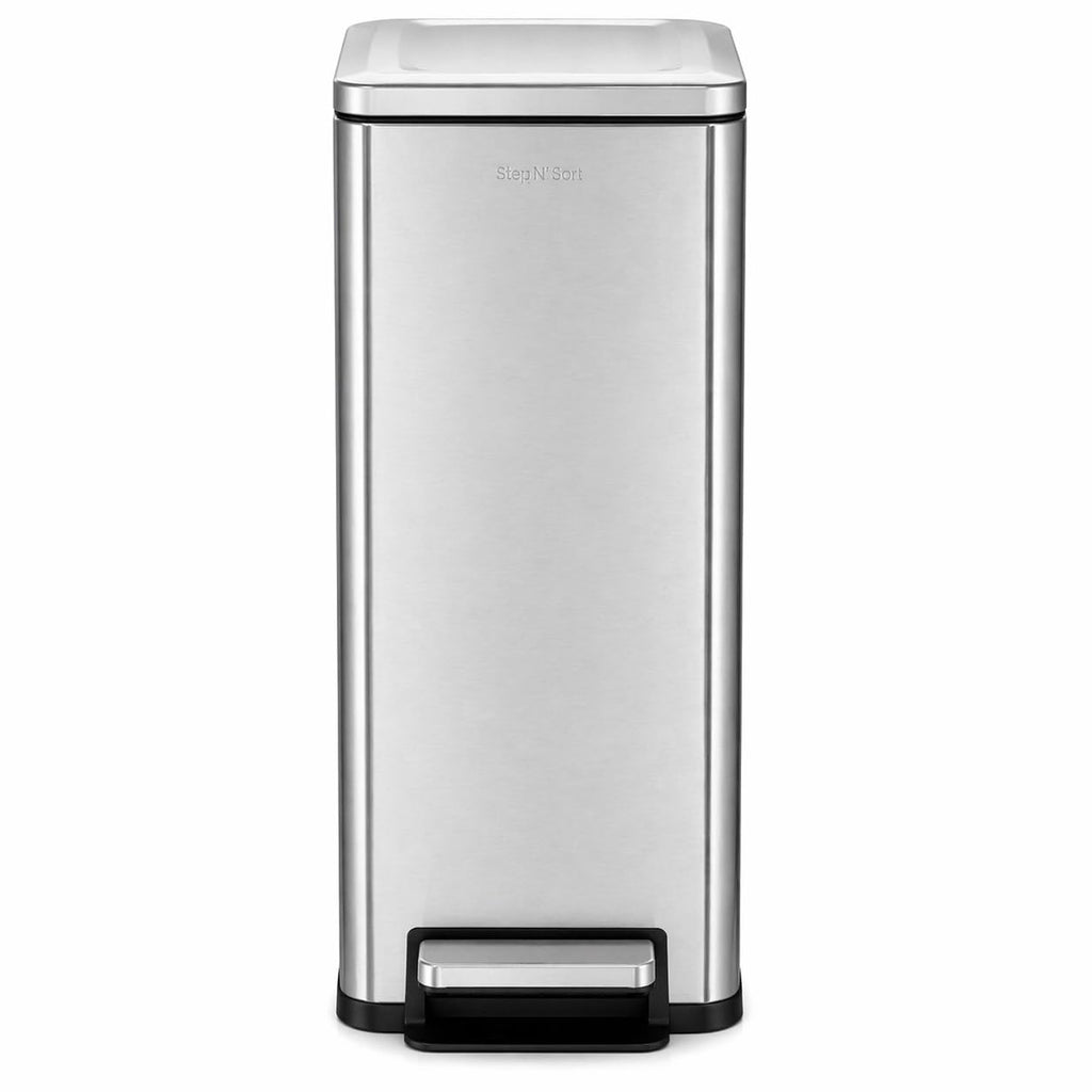 43L Dual Recycling Bin Stainless Steel J884428