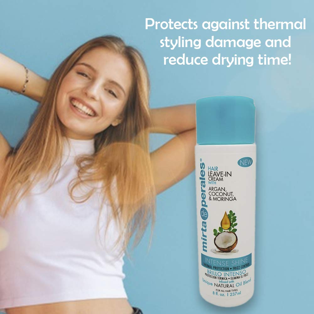 Argan, Coconut & Moringa Oils Shampoo + Conditioner + Leave-in Cream Set U29376