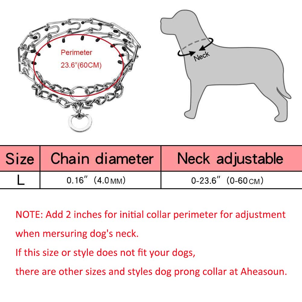 Stainless Steel Adjustable Dog Training Collar W232623