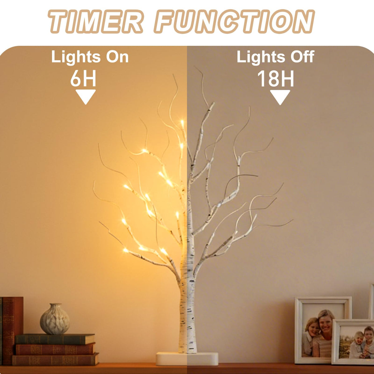 Lighted Birch Tree with LED Lights U4932