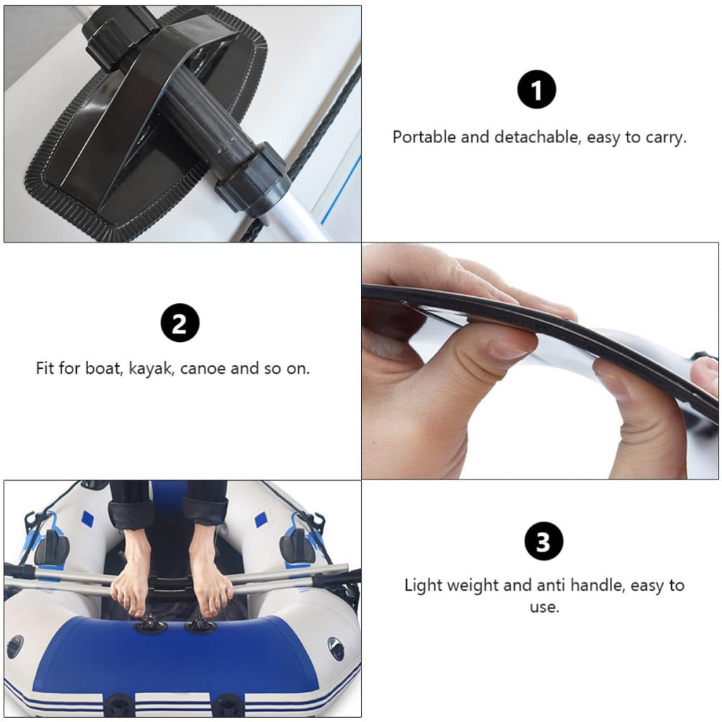 Boat Paddle Detachable Aluminum Alloy 2 Pairs G4805