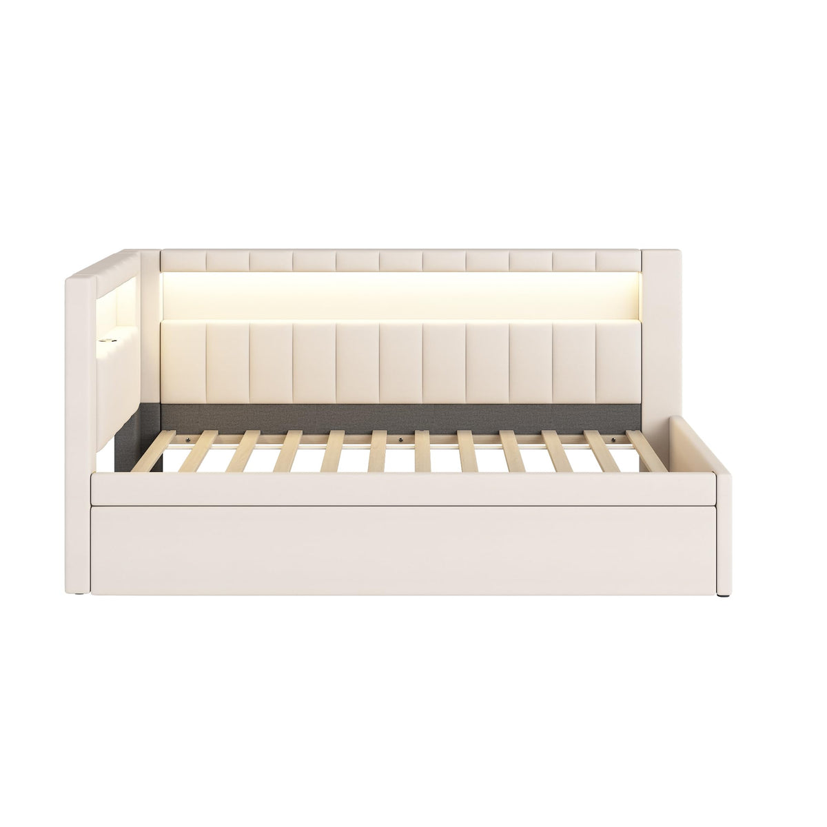 White Twin Size Daybed with Trundle I58303