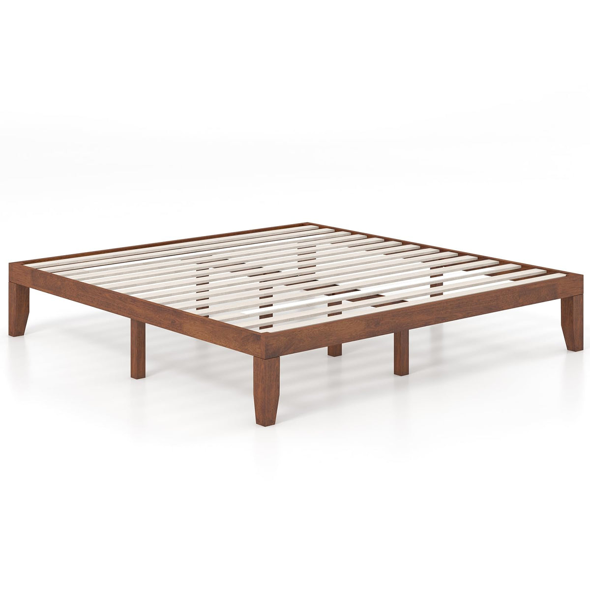 14 Inches Wood Platform Bed Frame King Size N633607
