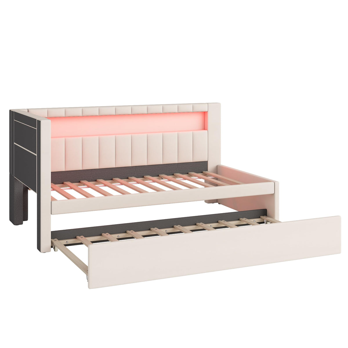 White Twin Size Daybed with Trundle I58303