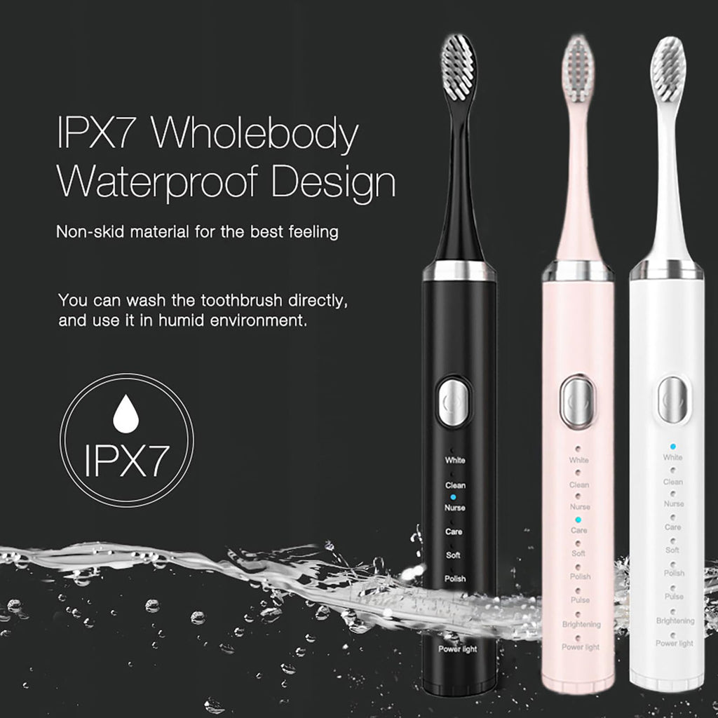 Rechargeable Electric Toothbrush with 4 Replacement Heads F132164