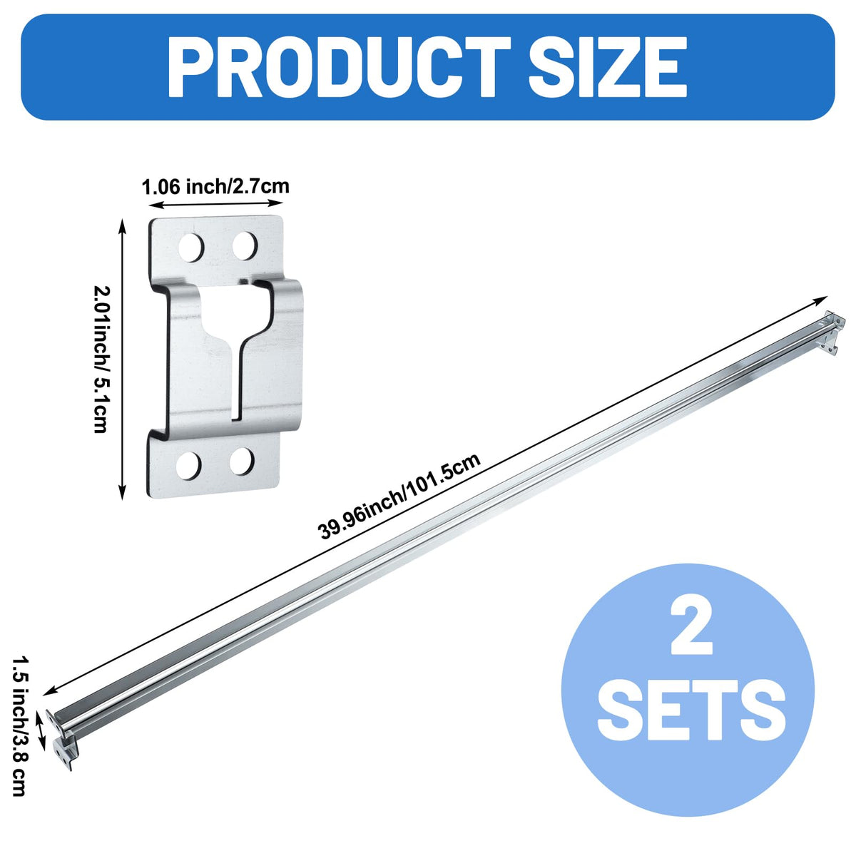 Universal Hanging File Rails 2 Pack R4108
