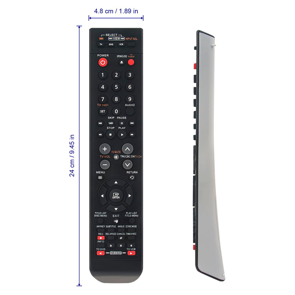 Remote Control Replace for Samsung CD HDTV DVD VCR Combo Recorder D499