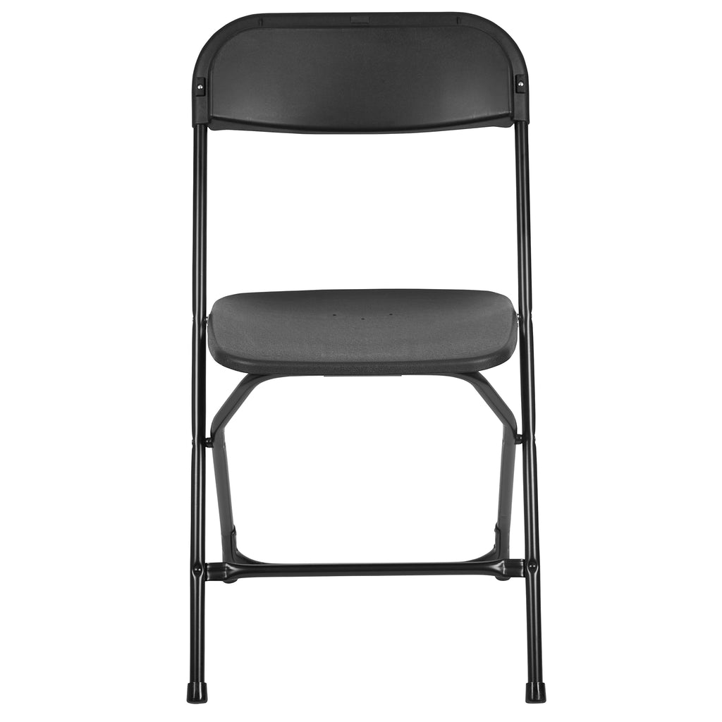 Black Plastic Folding Chair 10-Pack C26006