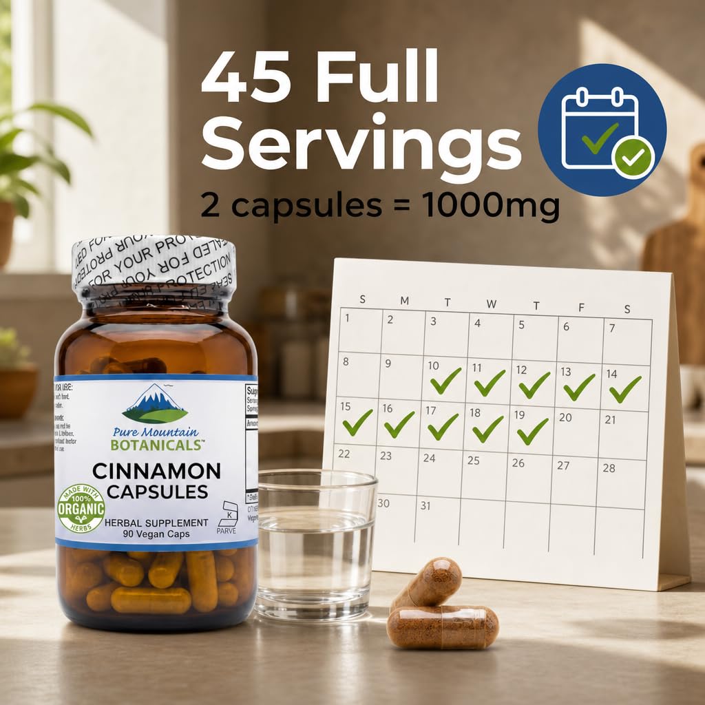 Cinnamon Capsules 1000mg 90 Capsules F9744