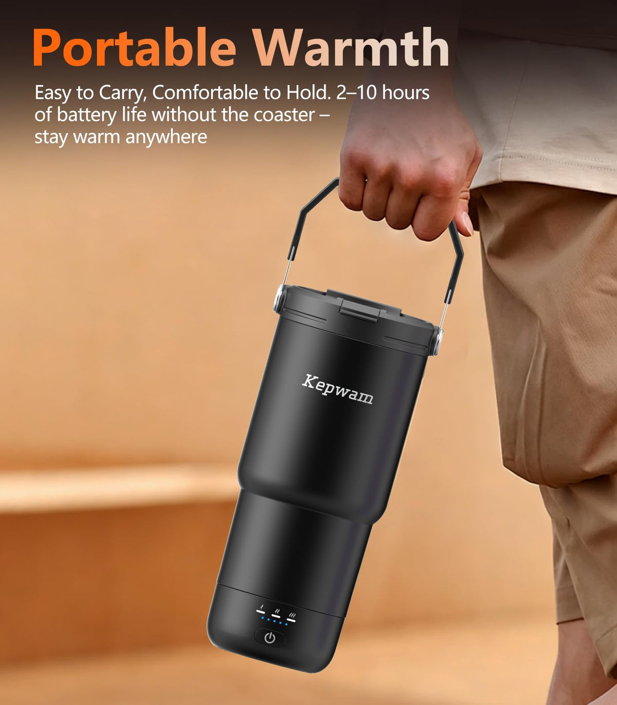 20oz Leak-Proof Self-Heating Travel Mug W753