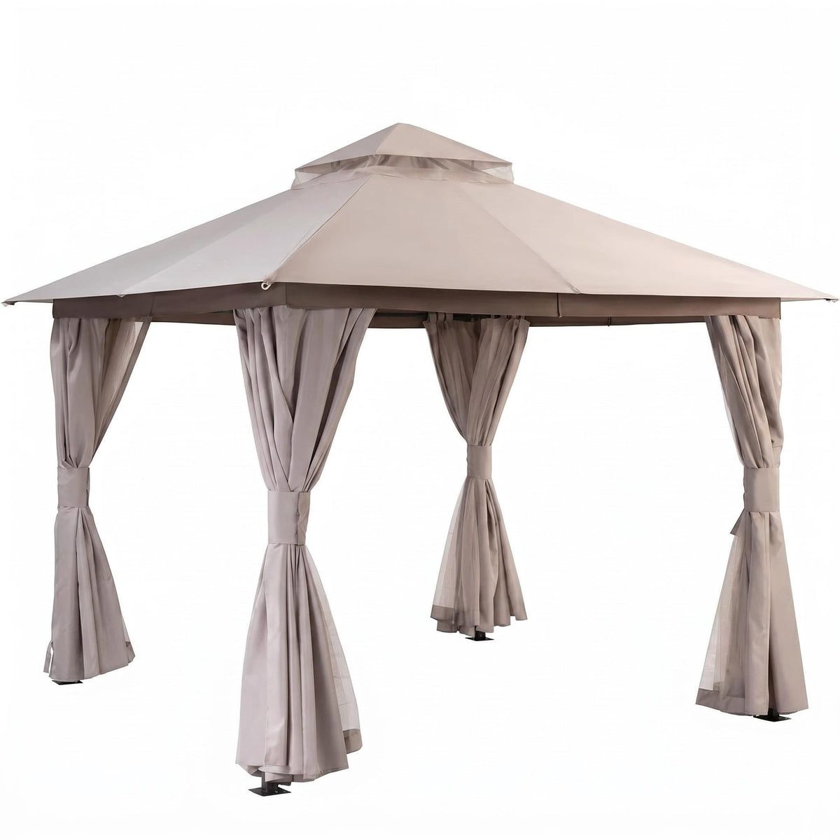 12x12 Metal Frame Gazebo Canopy Tent R323