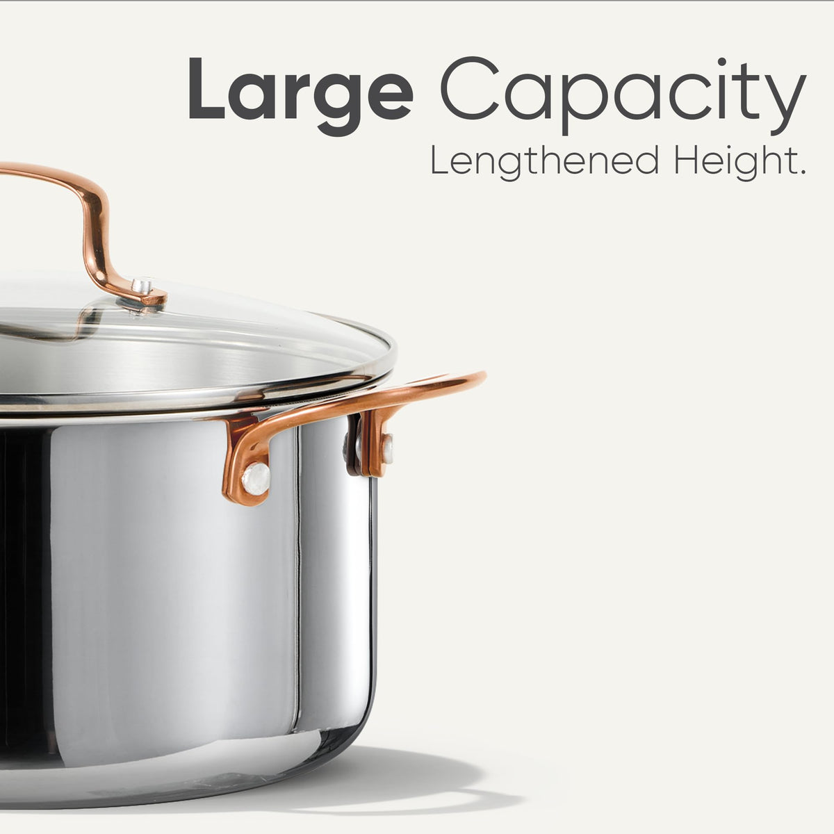 8 Qt Tri-Ply Stainless Steel Stockpot with Lid U42322