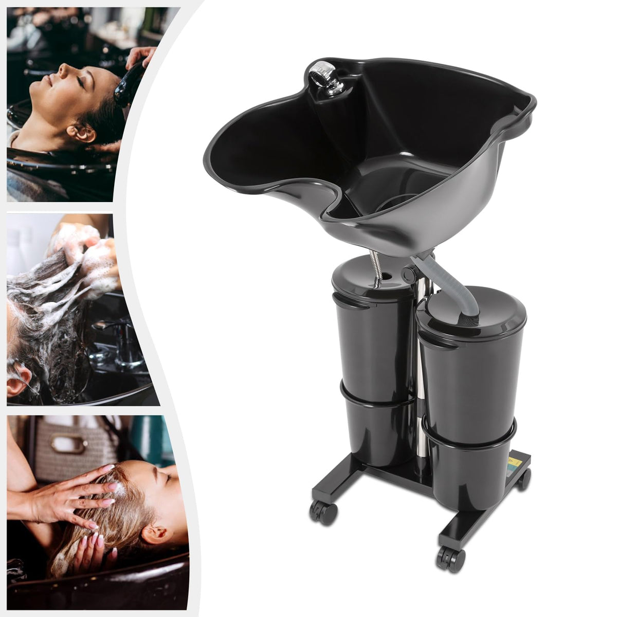 Portable Shampoo Bowl with Electric Pump and Foot Pedal U92057