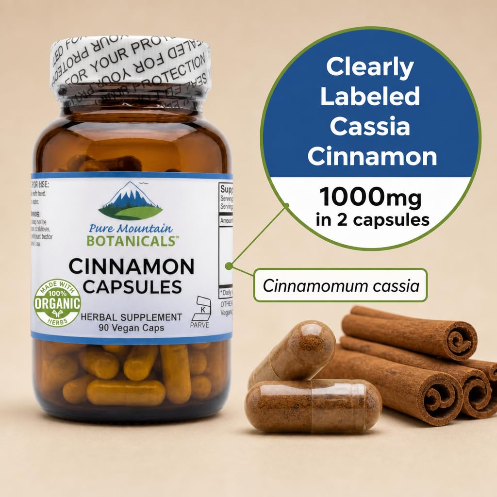 Cinnamon Capsules 1000mg 90 Capsules F9744