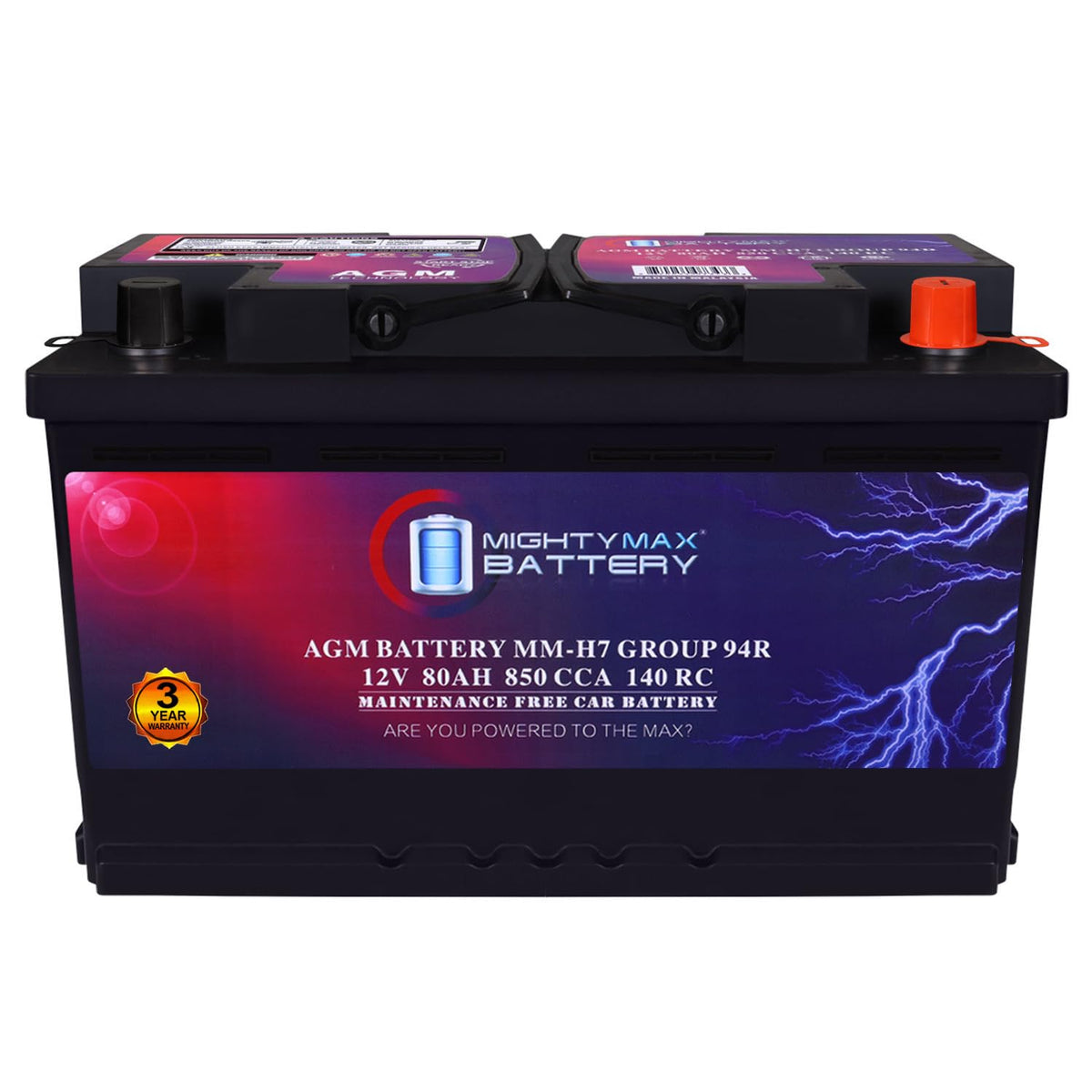 12V 80AH 850 CCA Replacement Battery C4508