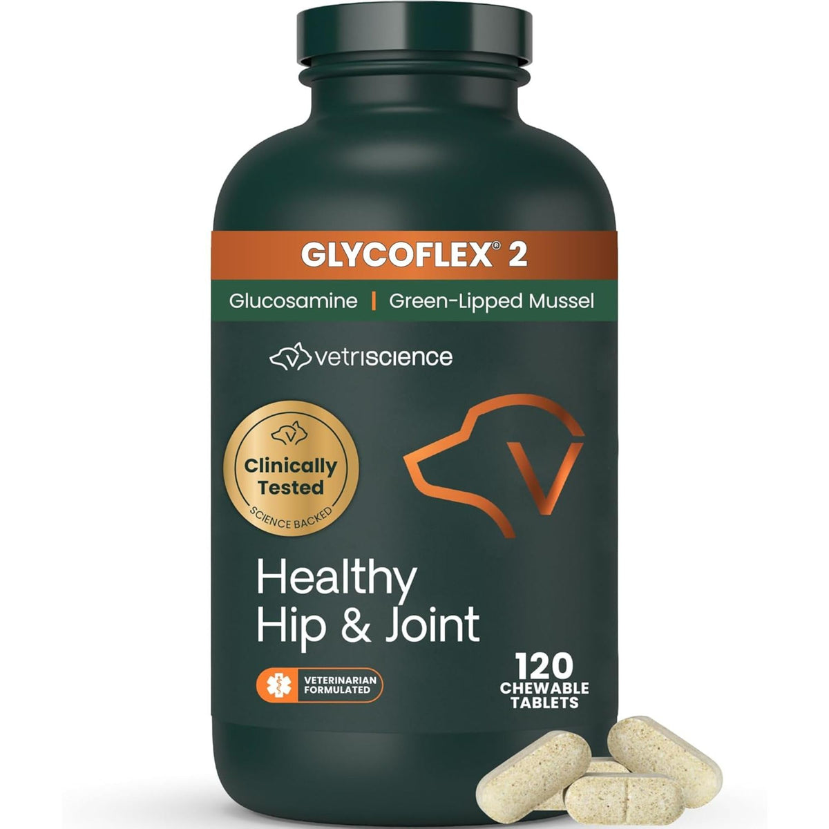 Chicken Hip & Joint Tablets for Dogs, 120 Count K23259