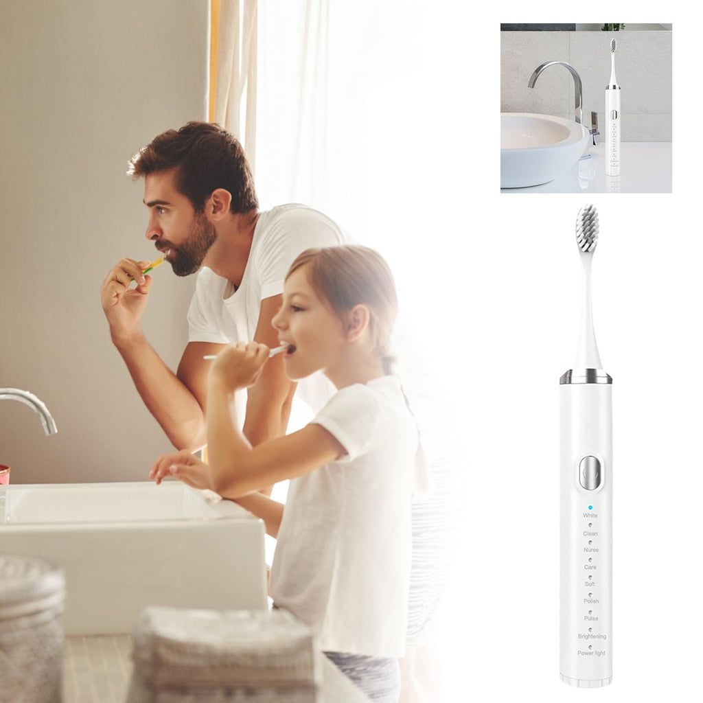 Rechargeable Electric Toothbrush with 4 Replacement Heads F132164