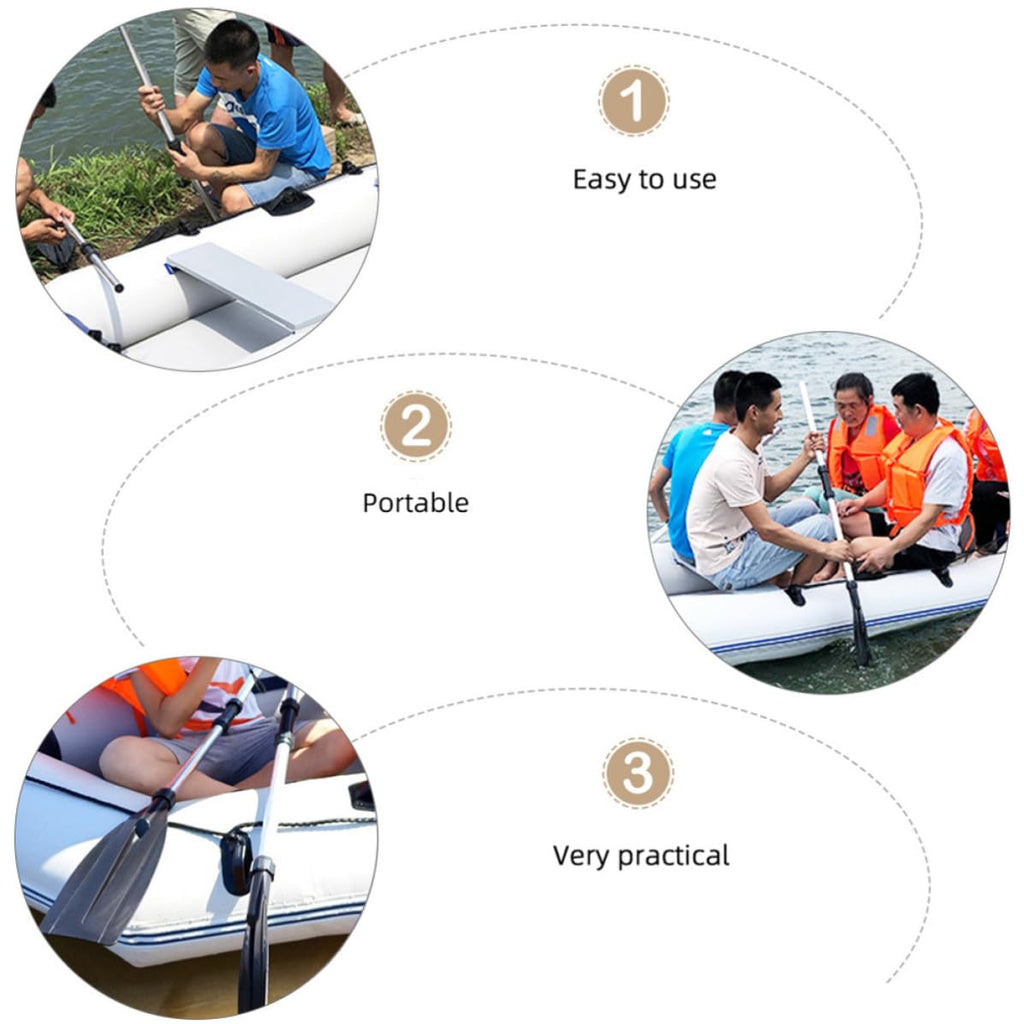 Boat Paddle Detachable Aluminum Alloy 2 Pairs G4805