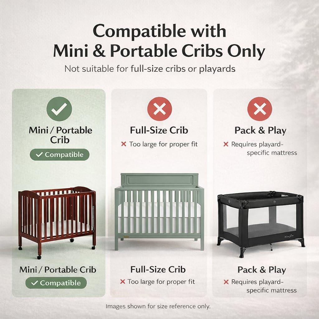 2-in-1 Portable Mini Crib Mattress G2234