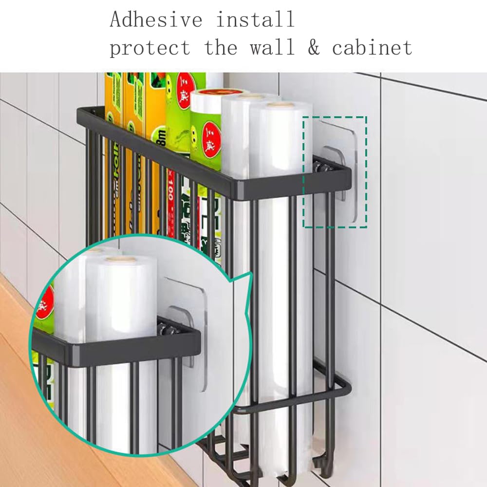 Self Adhesive Wall Mounted Storage Box (Black) V901756