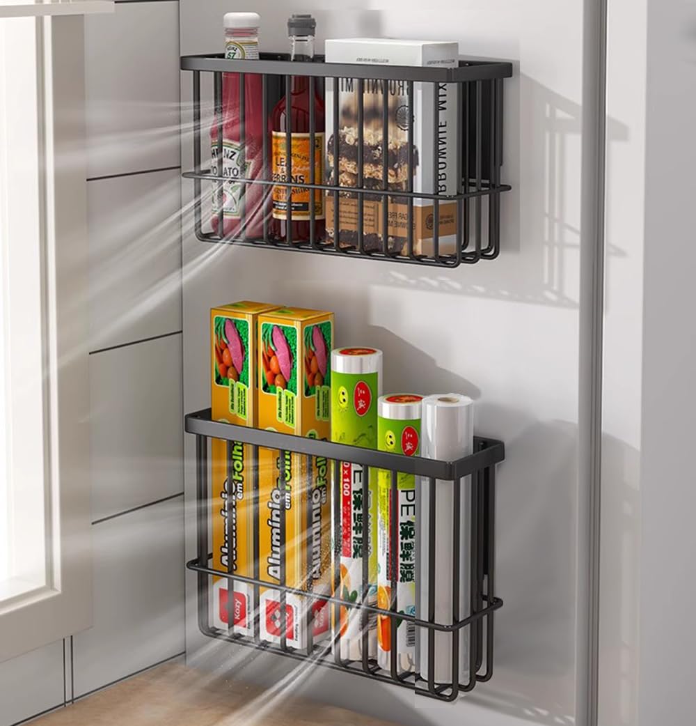 Self Adhesive Wall Mounted Storage Box (Black) V901756