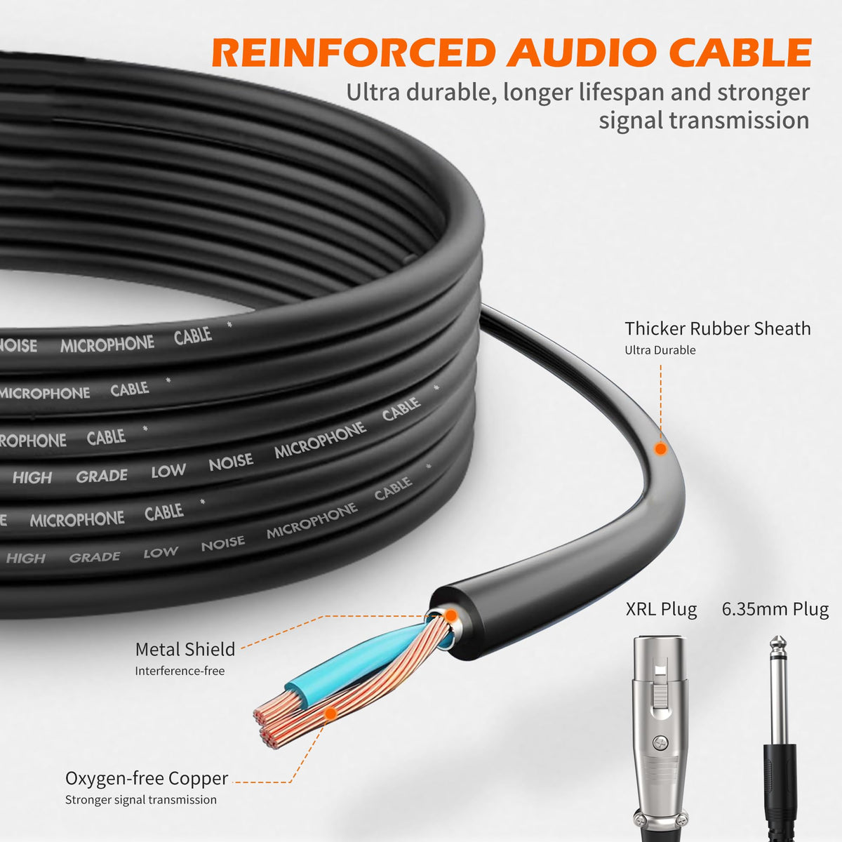 Wired Dynamic Vocal Microphone with XLR Cable G18146