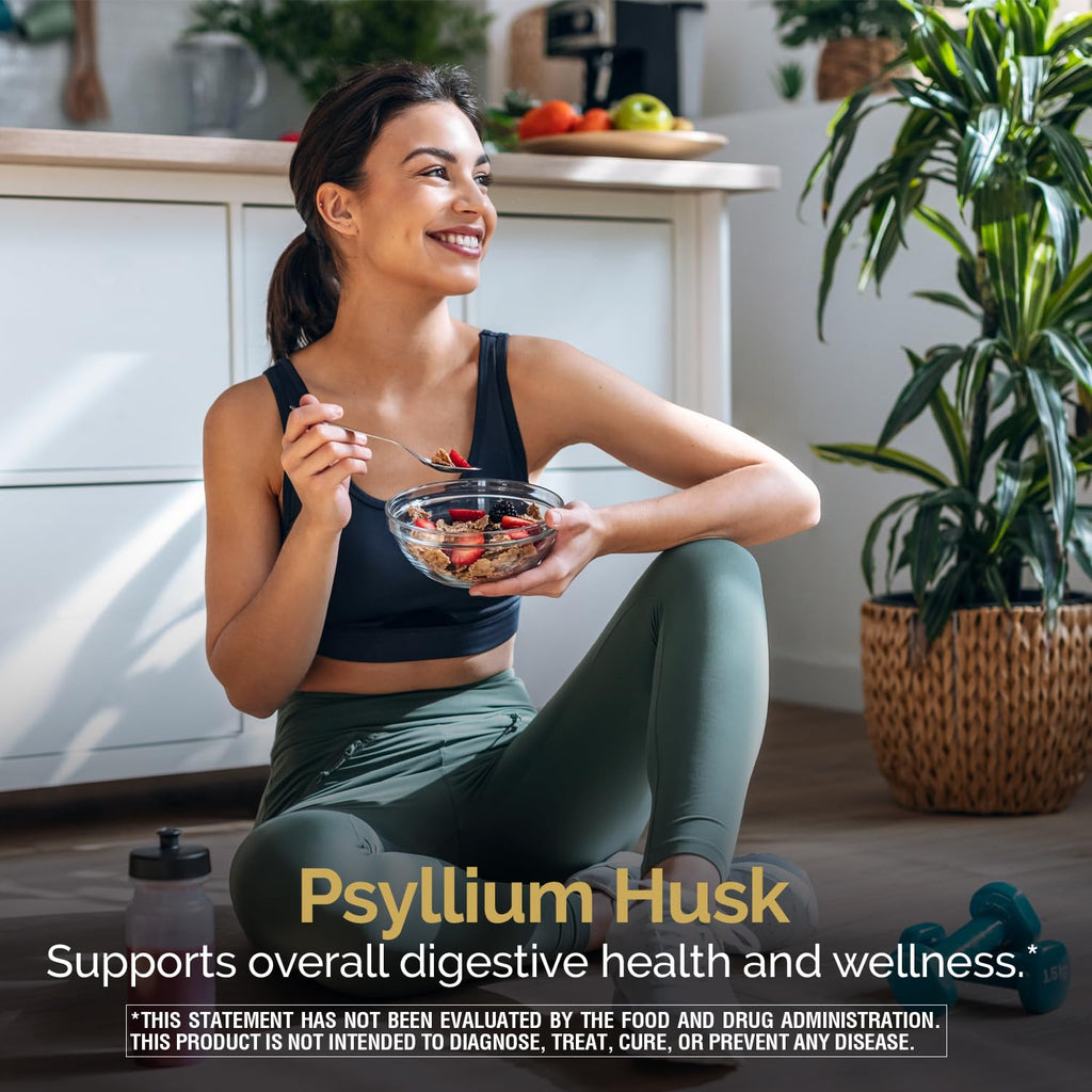 Psyllium Husk 500 mg Capsules 200 Count X852492