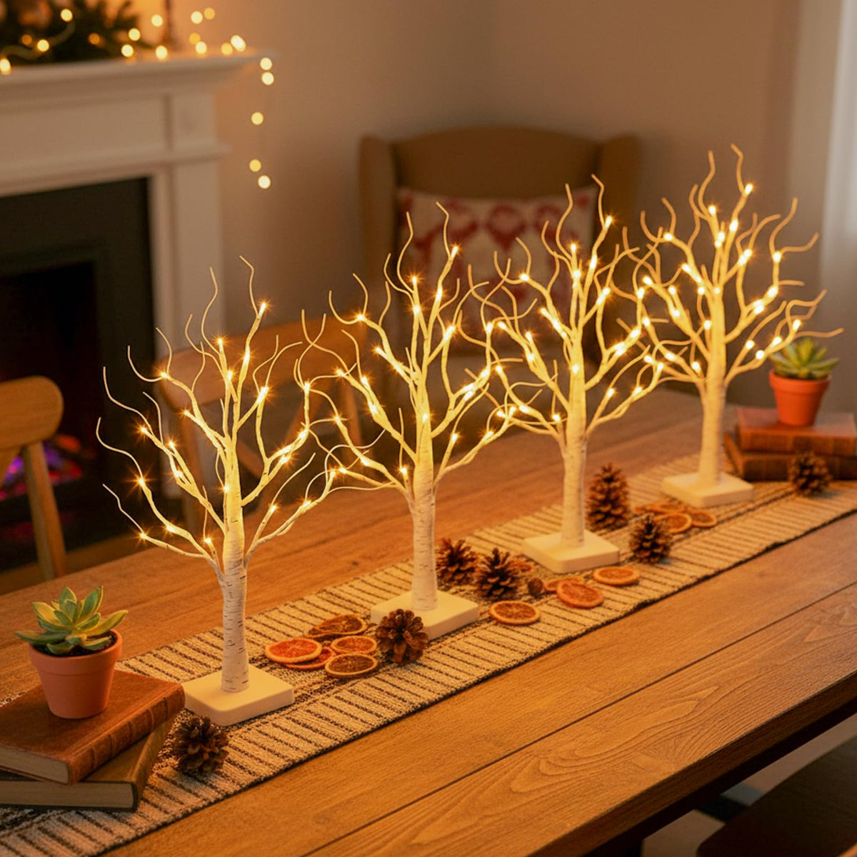 Lighted Birch Tree with LED Lights U4932
