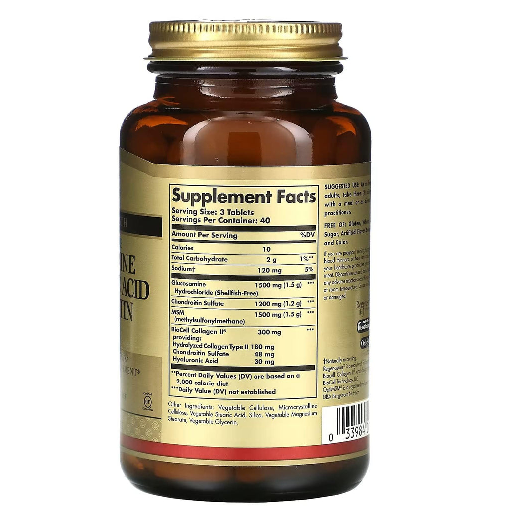 Glucosamine Hyaluronic Acid Chondroitin Sulphate, 60 Capsules P858123