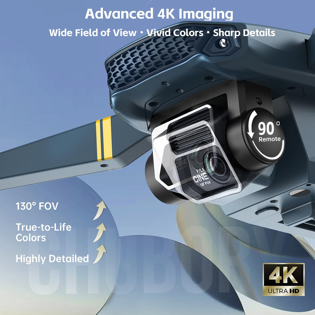 4K Camera Drone with 3 Batteries M473