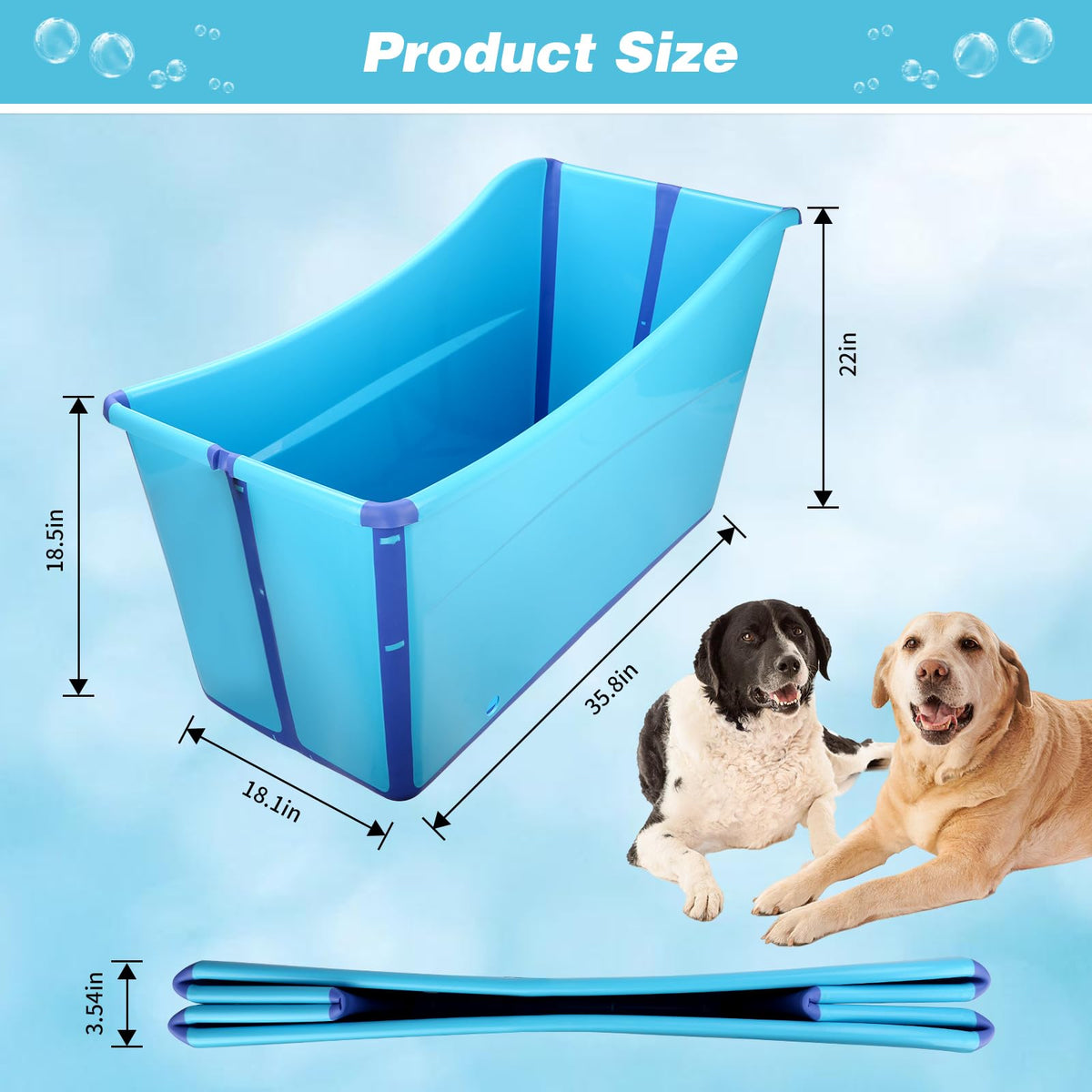 Foldable Dog Bathtub V31228