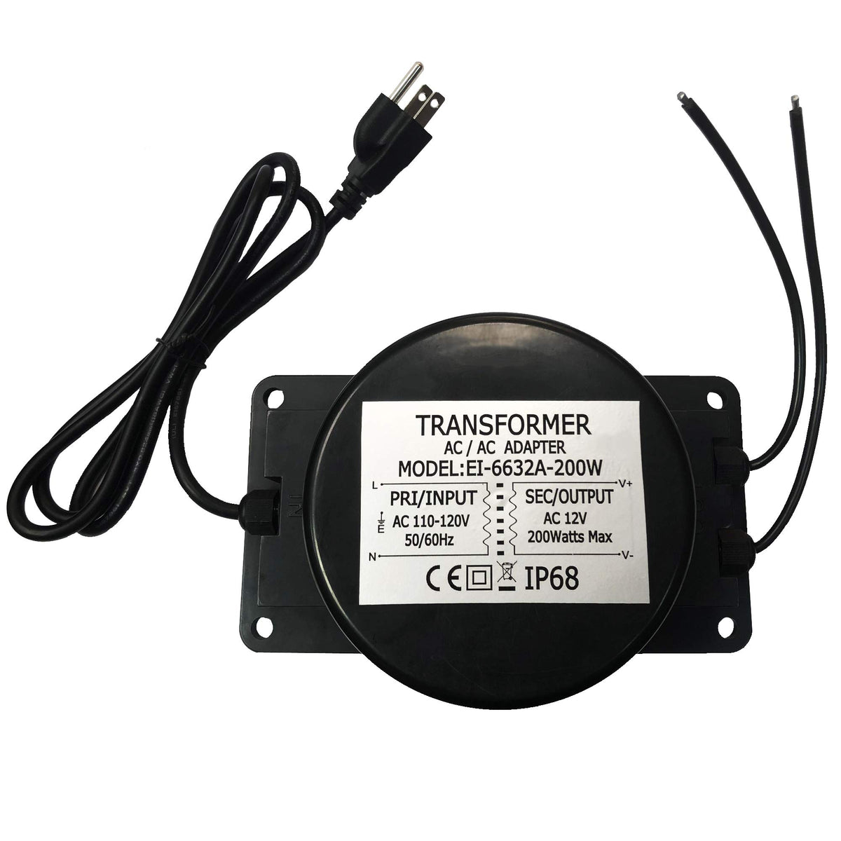 12V AC 200W Waterproof LED Power Supply Transformer W965379