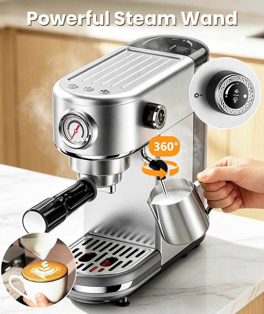 20 Bar Espresso Machine with Milk Frother E17930