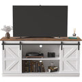 Bright White Mid Century Modern TV Stand for 65 Inch TV B3888