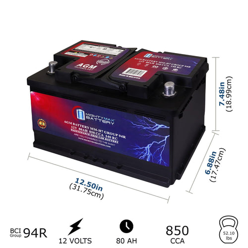 12V 80AH 850 CCA Replacement Battery C4508