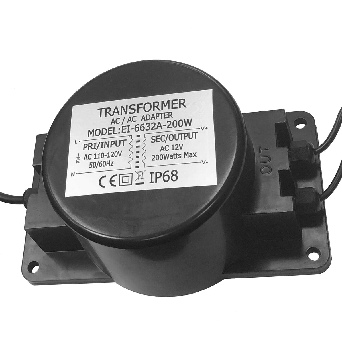 12V AC 200W Waterproof LED Power Supply Transformer W965379
