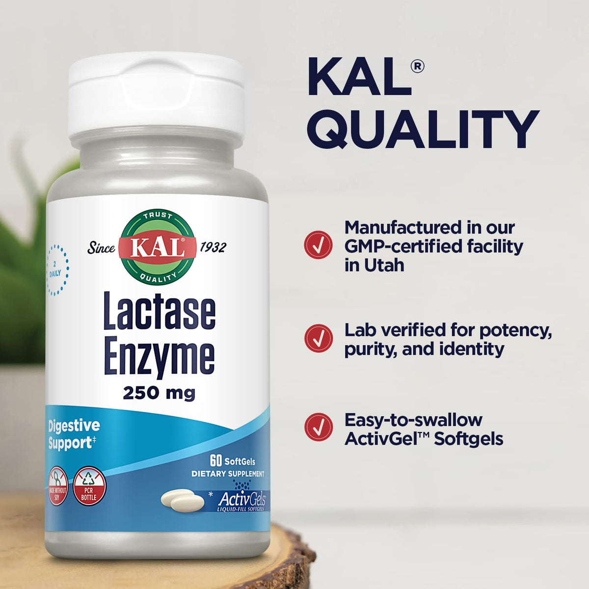 Lactase Enzyme 250 mg 60 SoftGels G426742