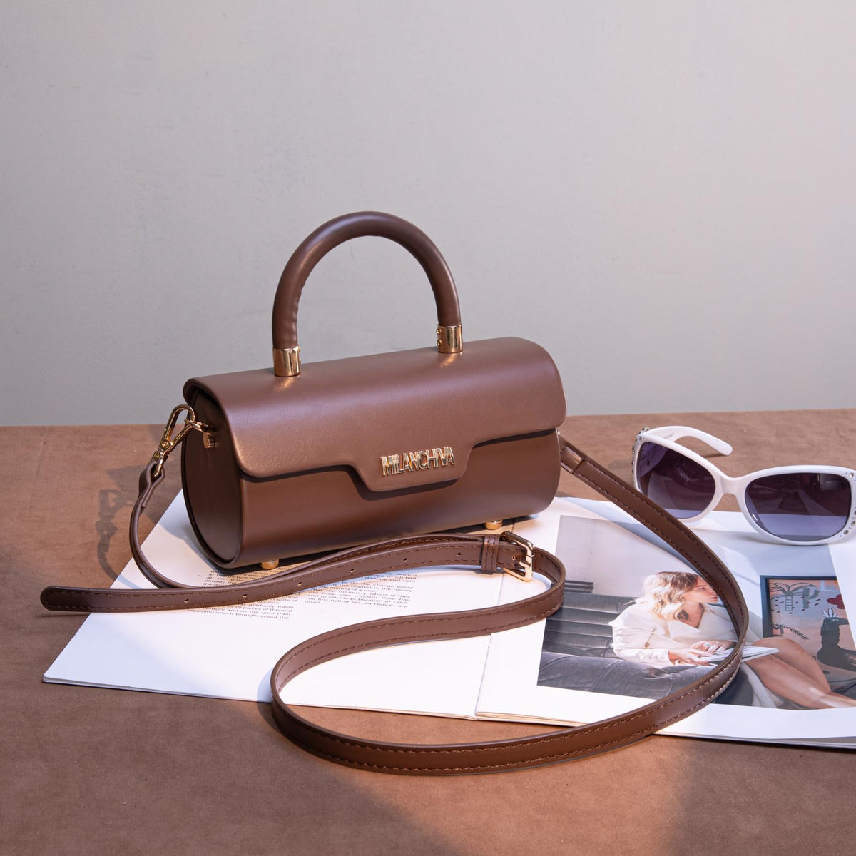 Crossbody Bag with Top Handle and Adjustable Strap L2427