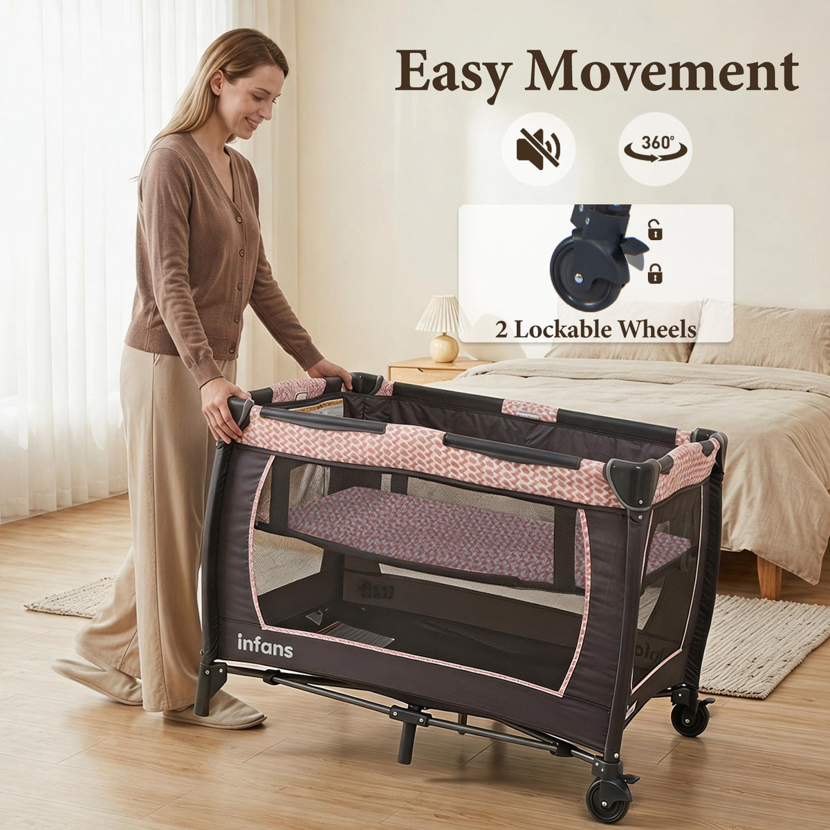5 in 1 Pack and Play with Bassinet F43741