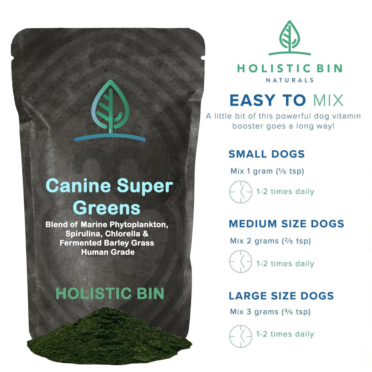Plant-Based Dog Food Toppers Supplement Powder 50g B568736