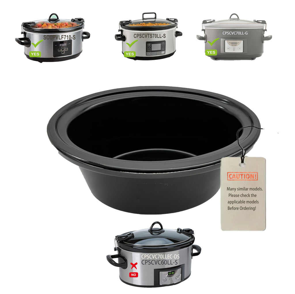 7 Qt Ceramic Slow Cooker Pot L697