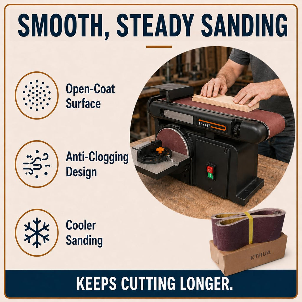 4x36 Aluminum Oxide Sanding Belts, 12 Pack M9541