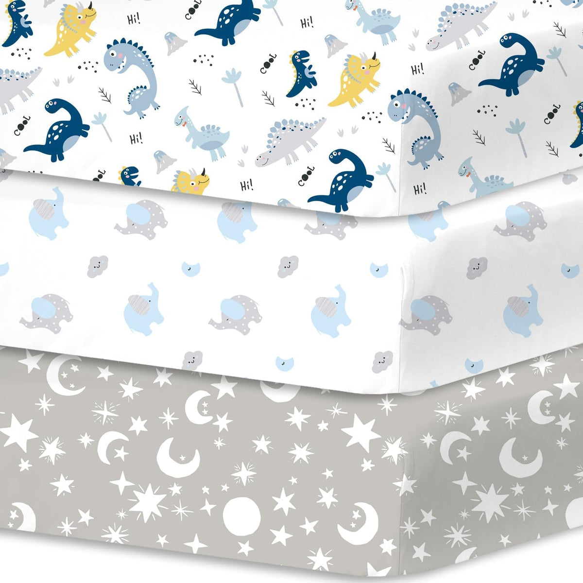 3 Pack Baby Crib Sheets A2941