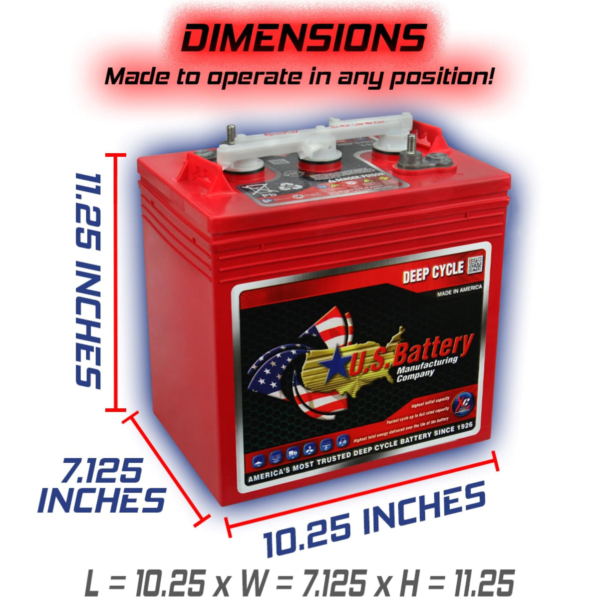 6 Volt 232 Amp Hours GC2 4 Pack K676
