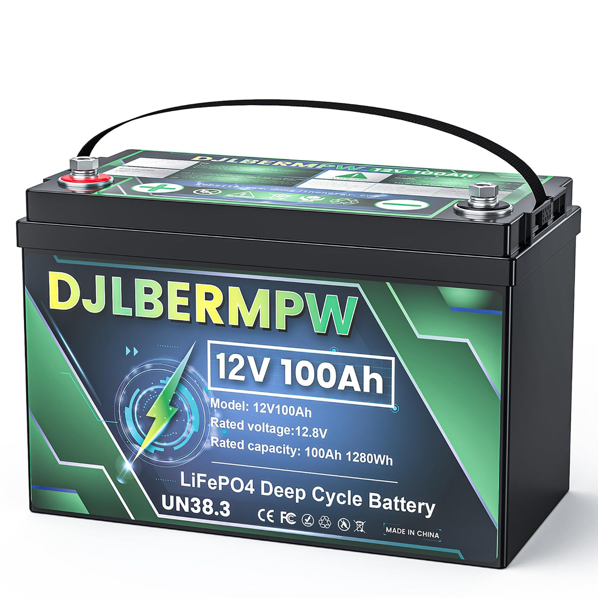 12V 100Ah LiFePO4 Lithium Battery Y410027