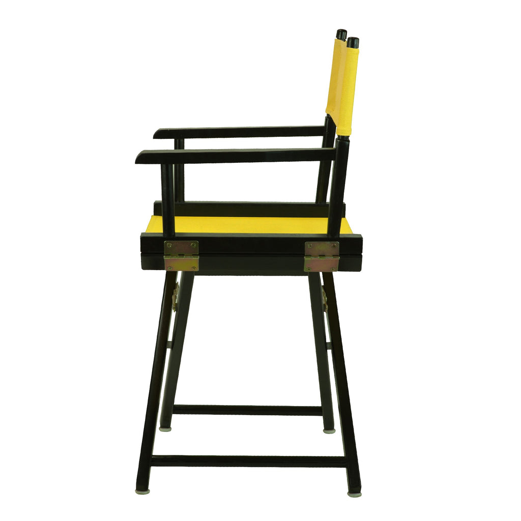 18" Black Frame-Gold Canvas Director Chair S2255