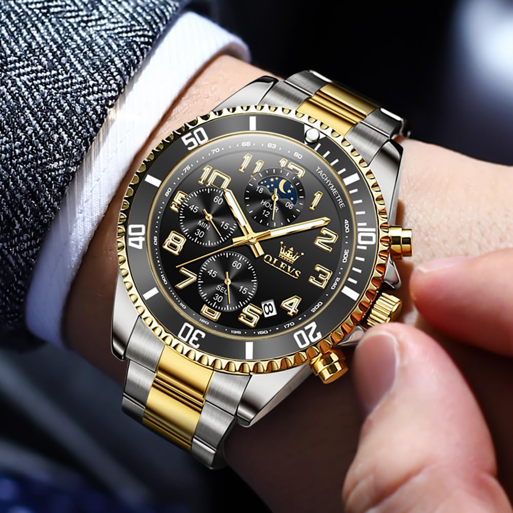 Mens Stainless Steel Waterproof Analog Watch E152992